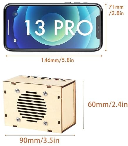 Science Kits for Kids Age 8-12 12-14, STEM Kits for Kids Age 8-10, STEM Toys Build Your Own FM Radio Kit, DIY Electronic Snap Circuits Projects Gifts for Teen Girls Boys 9 11 13 15 16+ (Classic Wood) thumbnail 3