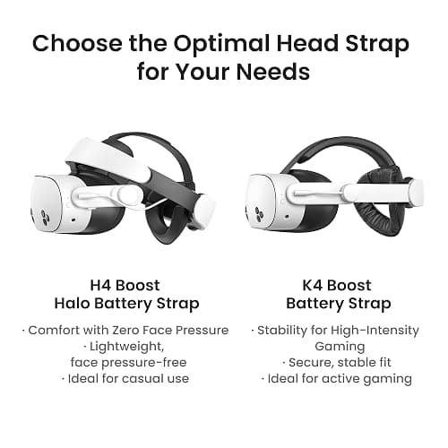 KIWI design K4 Boost Battery Head Strap for Meta Oculus Quest 3/3S, Adjustable VR Headband Accessories with Dual Charge, Extend Playtime & Reduce Facial Stress for Kids and Adults thumbnail 7