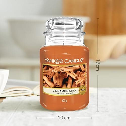 Yankee Candle Candela profumata in giara grande | Bastoncino di cannella | Durata Fino a 150 Ore | regalo perfetto per le donn thumbnail 3