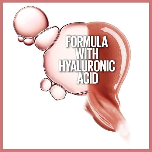 Maybelline Lifter Gloss, Hydrating Lip Gloss with Hyaluronic Acid, Creates Fuller-Looking, Shiny, Moisturised and Plumped Lips. Non-sticky, 003 Moon (Nude Pink) thumbnail 7