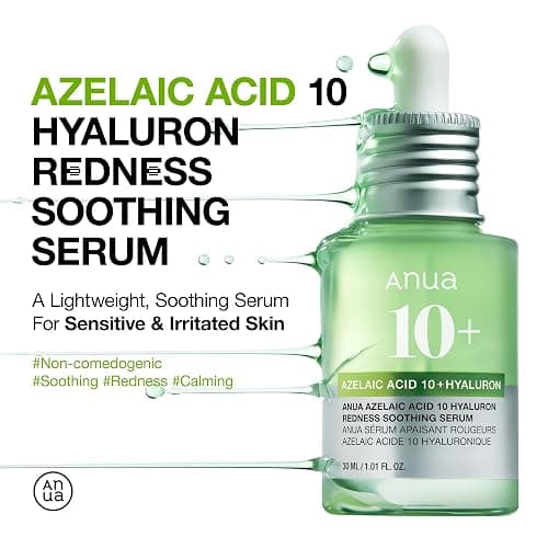 Anua Azelaic Acid 10 Hyaluron Redness Soothing Serum, Facial Serum for Troubled & Sensitive skin, Breakouts, Hyaluronic Acid, Niacinamide, Spot Care, Natural Color, Korean Skincare (30ml/ 1.01 fl oz.) thumbnail 2