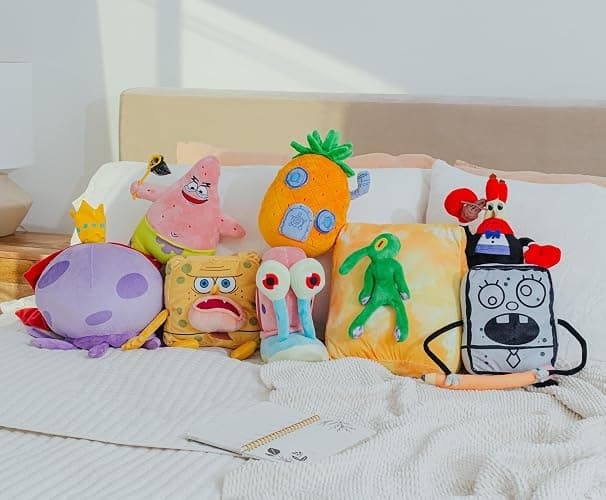 Nickelodeon Spongebob Squarepants DoodleBob 10-Inch Collector Plush Toy, Large Soft Stuffed Animal thumbnail 7