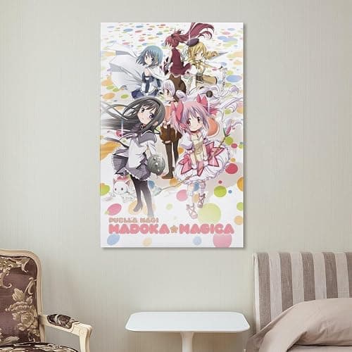 showse Puella Magi Madoka Magica Poster Canvas Wall Art Room Aesthetics HD Modern Decorative Painting For Teens Bedroom Liveroom Dorm Deco 12x18inch(30x45cm) thumbnail 7