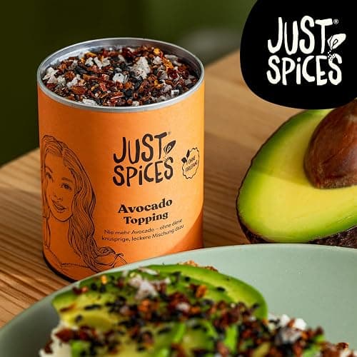 Just Spices Avocado Topping I Knuspriges Finish für jedes Avocado-Gericht mit Sesam I Gewürzdose, 60 g thumbnail 3