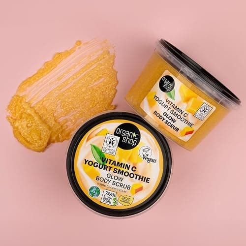Organic Shop 250ml Body Scrub Vitamin C Yogurt Smoothie Glow thumbnail 4