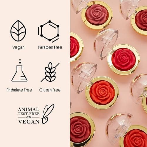 WINKY LUX Cheeky Rose Cream Blush - Tea Time, High-Pigment Light Pink thumbnail 5