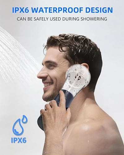 Outils Nettoyage Oreilles, VINIPO Nettoyeur d’Oreilles Électrique Rechargeable - Kit de Soin avec 4 Modes de Lavage, Double Réservoir d’Eau et Bac de Récupération des Déchets (Bleu) thumbnail 3