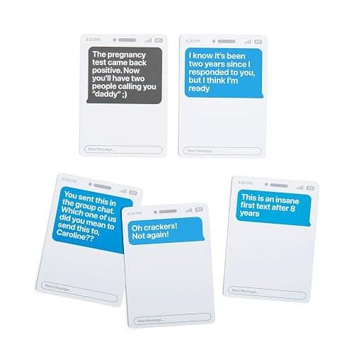 New Phone, Who Dis? by Relatable – Offline Text Message Party Game - Spicer Edition Party Game, Funny Social Icebreaker for Groups, and Summer Fun for Game Night, Includes 50 Inbox & 250 Reply Cards thumbnail 7