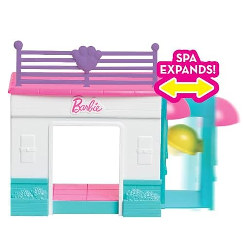 Barbie Pets Spa Day Playset, 8 Piece Connectible Playset with Pet Figures and Accessories, Kids Toys for Ages 3 Up by Just Play thumbnail 4