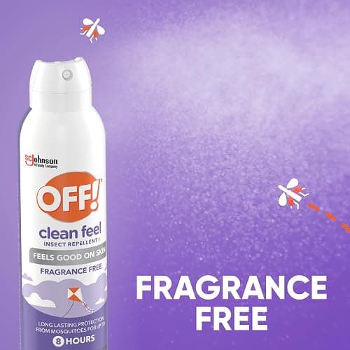 OFF! Clean Feel Picaridin Insect & Mosquito Repellent Bug Spray, 5 oz, 2 pk | Aerosol Spray, 20% Picaridin Formula, Fragrance Free, Lightweight, Long Lasting Protection from Mosquitoes, Flies, Ticks thumbnail 5