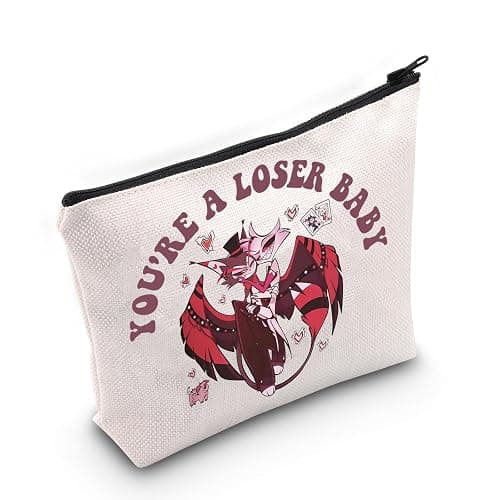 Hazbin Cartoon Lover Gift Charlie Morningstar Characters Inspired Makeup Bag Cartoon Fan Merchandise Anime Zipper Pouch (Loser UK2) - Image 1