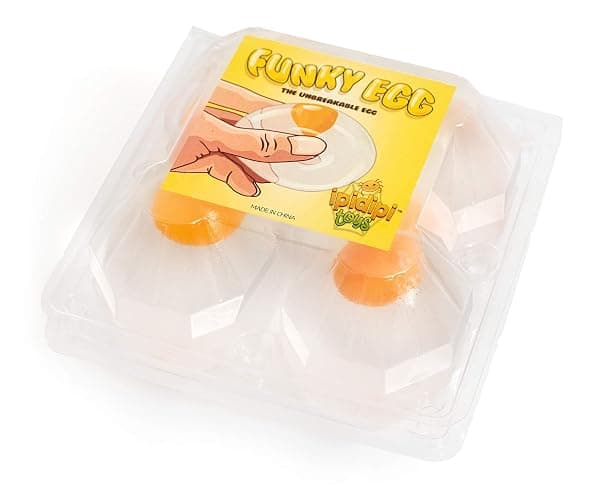 IPIDIPI TOYS Funky Egg Squishy Ball – Clear Egg Yolk Fun Squeeze, Yolk Balls for Kids, Easter Basket Fillers, Squishies Fun Fidget Toy, Stocking Stuffers, Birthday Party Favors – Pack of 4 thumbnail 3