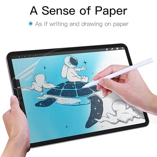 JETech Paper Screen Protector for iPad Air 5/4 (10.9-Inch, 2022/2020 Model, 5th/4th Generation), Anti-Glare, Matte PET Paper Film for Drawing thumbnail 3