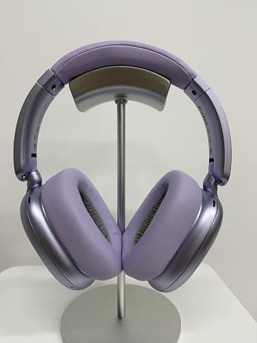 RORSOU C6 Active Noise Cancelling Headphones, Wireless Over Ear Bluetooth Headphones, 60H Playtime, Lightweight Folding Deep Bass Comfort Fit Ear Cups Headset with Mic for iPad/Travel/PC/Home Purple thumbnail 2