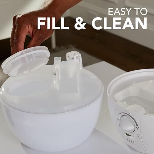 Vicks 3-in-1 SleepyTime Humidifier, No. 1 Brand Recommended by Pediatricians*. Cool Mist Humidifier with Night-Light, and Essential Oil Diffuser for Baby and Kids rooms. Visible Cool Mist, White. thumbnail 8