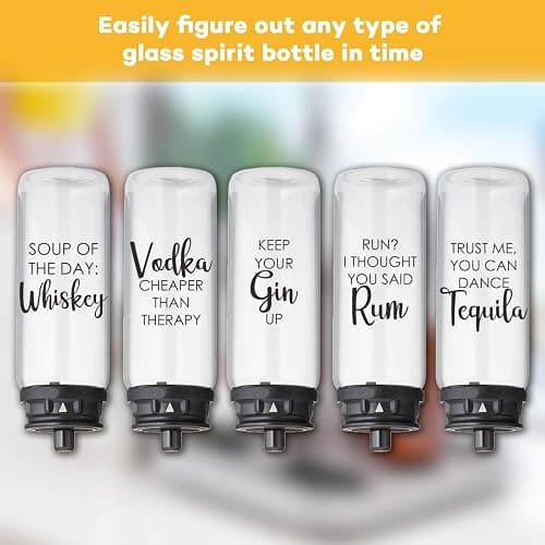 3 Sets Funny Bartesian Labels, Bartesian Accessories Waterproof Decal Stickers for Bartesian Cocktail Machine Alcohol Glass Spirit Bottle thumbnail 3