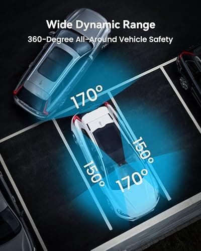 IIWEY N5 4 Channel Dash Cam 360° View, 1080P Front and Rear Inside, Left Right Dash Camera for Cars, 8 IR Lamps Night Vision, 5G WiFi & APP Control, G-Sensor, Parking Mode, with a Free 128GB SD Card thumbnail 7