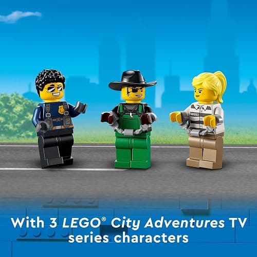 LEGO City Police Mobile Command Truck Toy with Prison Trailer, Drone, Tractor and ATV Car Toys Plus 4 Minifigures, Building Toy Ideas for Outdoor Play for Kids Ages 6 Plus, 60315 thumbnail 2