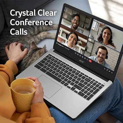 Acer CB315-4H-C8XU Chromebook Laptop | Intel Celeron N4500 | 15.6" Full HD IPS Display | 4GB LPDDR4X | 64GB eMMC | Intel Wi-Fi 6 | DTS Audio | USB Type-C | Chrome OS (Renewed) thumbnail 5