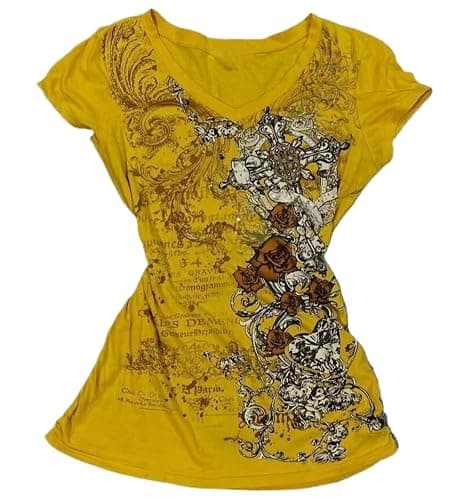 Y2k Fairy Grunge 2000s Short Sleeve Top Whimsy Twee Harajuku Emo Scene Clothes Vintage Mcbling Alt Fairycore Shirt - Image 1