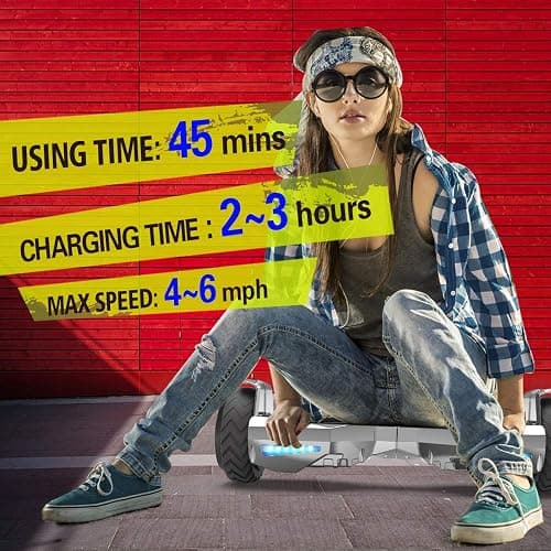 HOVERSTAR hoover boards for a 7-12 year old Chrome Color Flash Wheel,Built-in wireless speaker,hoverboard adult range of over 10 miles, hoverboard for All Ages (SILVER) thumbnail 6