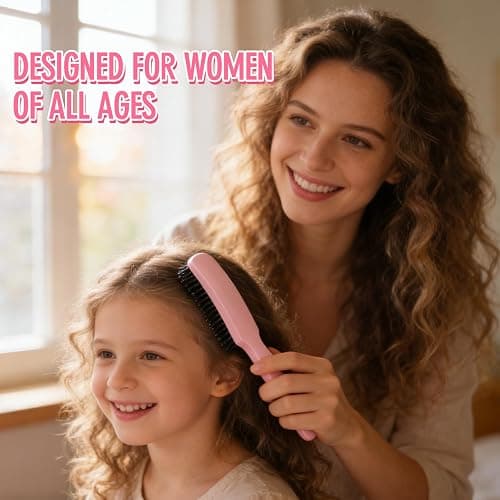 Slick Back Hair Brush for Smooth Flyaways, Frizz, Sleek Ponytail, Buns and Edge Baby Hair | Slickback Brushes Hair Comb, Edge Brush, Teasing Brush Styling Accessories for Girls, Kids, Women & Men thumbnail 6
