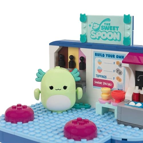 BLDR Squishmallows Frozen Yogurt Fun Building Set - Andreina The Butterfly + Mipsy The Axolotl Buildable Figures - Squishmallows Fans 8+, 0096 thumbnail 5