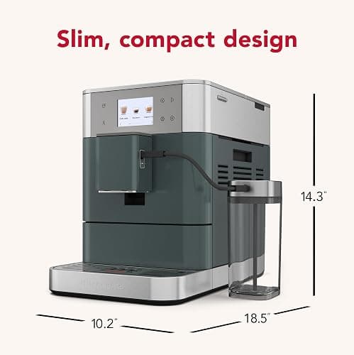 KitchenAid Fully Automatic Espresso Machine KF7 with Milk Attachment, KES8557JP, Juniper thumbnail 3