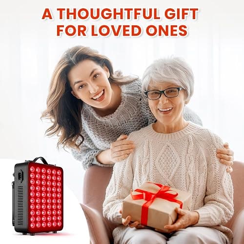 ⭐️Red Light Therapy for Body, 660nm 850nm Near Infrared Light Therapy Panel, 60 Dual Chip LED Device with 300W of Power, Ideal for Body, Face, Improve Sleep, Skin Health, Includes Hanging Kit & Handle thumbnail 8