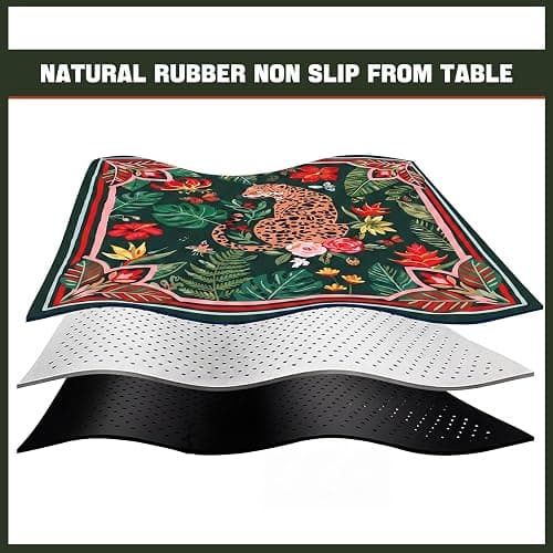 Drydiet Mahjong Mat for Table 31.5 x 31.5 Inch American Mahjong Mat with Carrying Bag, Non-Slip Noise Reduction Table Item for Family Poker Dominoe Board Game, Game Night & Party Use thumbnail 4