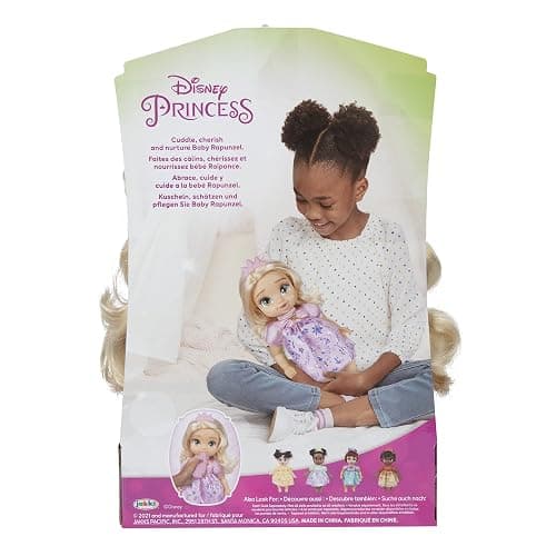 Disney Princess Rapunzel Baby Doll with Baby Bottle & Tiara thumbnail 7