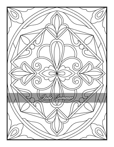 100 Amazing Patterns: An Adult Coloring Book with Fun, Easy, and Relaxing Coloring Pages thumbnail 77
