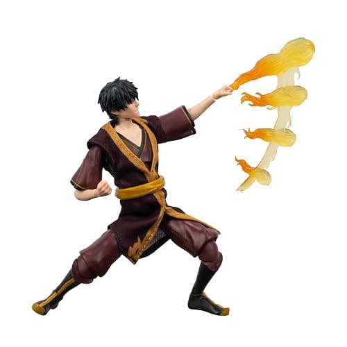 Avatar: The Last Airbender Zuko (Book Three) - 6.5-Inch Scale Figure with Alternate Faceplate, Swappable Hands, and Fire Bending Effect - Image 1