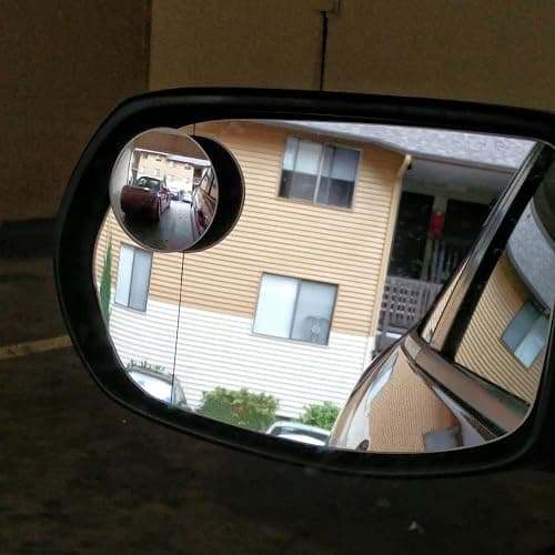 Ampper Blind Spot Mirror, 2" Round HD Glass Frameless Convex Rear View Mirror, Pack of 2 thumbnail 3