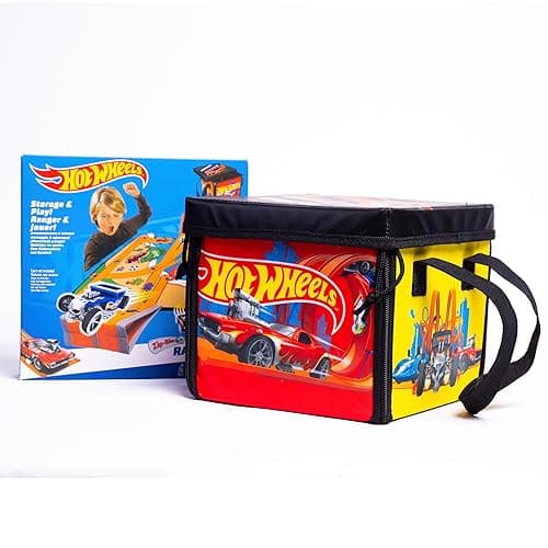 Hot Wheels Tara Toy: ZipBin Ramp It Up - Unzip to Convert Into A 21"x21" Racetrack Playmat & Car Ramp, Storage & Play, Toy Car Box, Kids Ages 3+ thumbnail 6