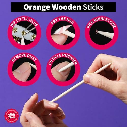 Teenitor Nail Glue for Press Ons, 3 Pack Best Nail Glue for Gel Tips with Nail Files, Super Strong Nail Glue for Broken Nail Brush on Nail Glue for Press on Nails thumbnail 7