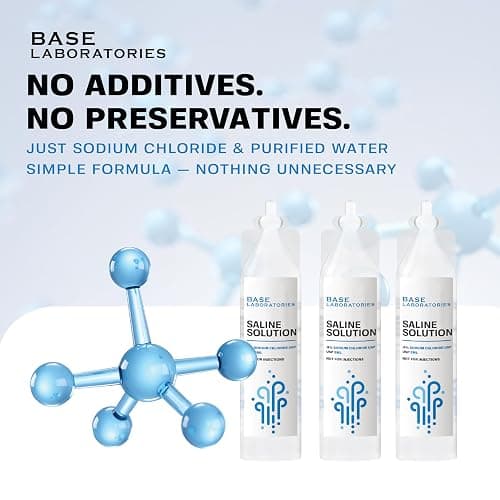 BASE LABORATORIES 0.9% Saline Solution for Nebulizer Machine | Saline Solution for Inhalation & Nasal Irrigation | 0.9% Concentration l 25 Vials 5ml Unit Dose thumbnail 4