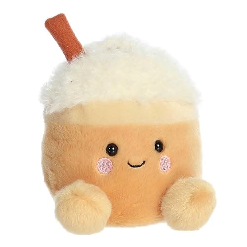 Aurora Palm Pals 5" Speckle Pumpkin Spice Latte Festive Plush | Bean-filled understuffed bodies with collectible personalities thumbnail 3