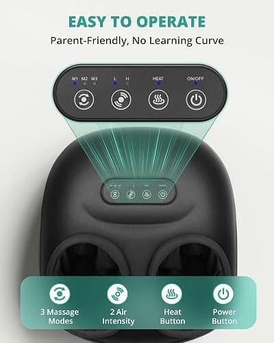 Medcursor Foot Massager Machine with Heat, Rolling, Deep Kneading, Shiatsu Foot Massager for Delivers Pain Relief, Tired, Plantar Fasciitis, Gift for Women Mom Men Fits Up to 13" thumbnail 5