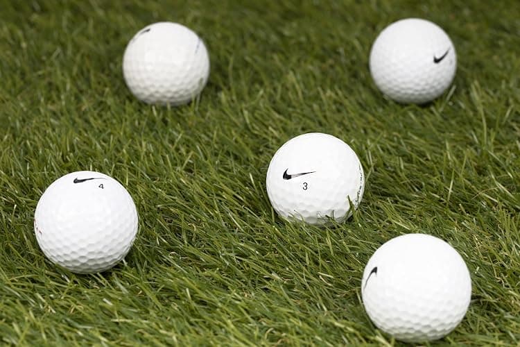 Clean Green Golf Balls Recycled & Used for Nike Golf Ball Mix - Good Condition Graded Ball - Includes GolfBalls and Mesh Carrying Bag - 48 thumbnail 5
