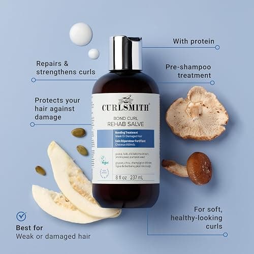 CURLSMITH Bond Curl Rehab Salve - Protein-Rich Treatment, Bond-Building Hair Treatment, For All Curl Types, Vegan & Cruelty Free thumbnail 3