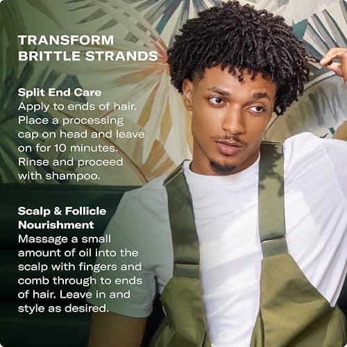 Mielle Organics Rosemary & Mint Hair Oil, Split Ends & Dry Scalp Treatment - Made with Biotin & Essential Oils for Strengthening, Soothing, Moisturizing & Encouraging Longer, Healthier Hair (2 Fl Oz) thumbnail 5