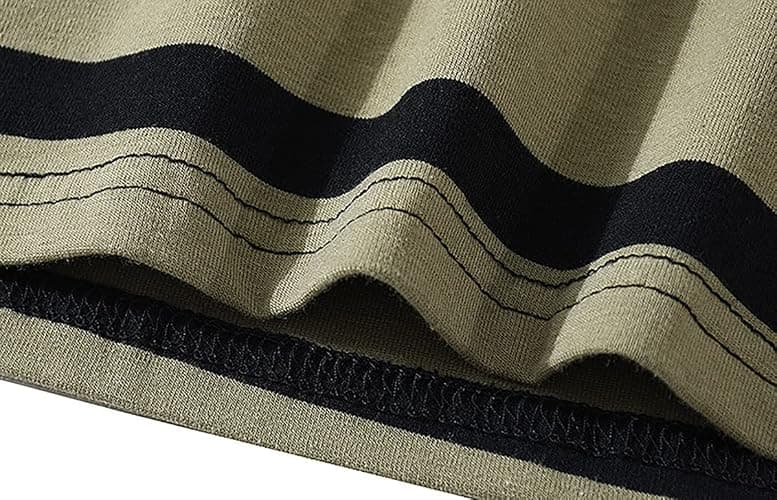 Emo Short Sleeve Oversized T Shirts for Women Men Crewneck Color Block Stripe Tops Grunge Aesthetic Goblincore Clothes thumbnail 4