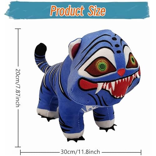 Plush Small Tiger Derpy Plush for Collectible and Home Decor (Derpy B) thumbnail 3