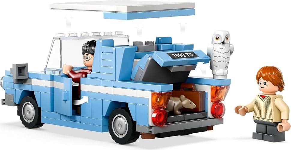 LEGO Harry Potter Flying Ford Anglia Car Toy for 7 Plus Year Old Kids, Boys & Girls, Buildable Model with Ron Weasley Character Minifigure and Hedwig the Owl Figure, Wizarding World Gifts 76424 thumbnail 5