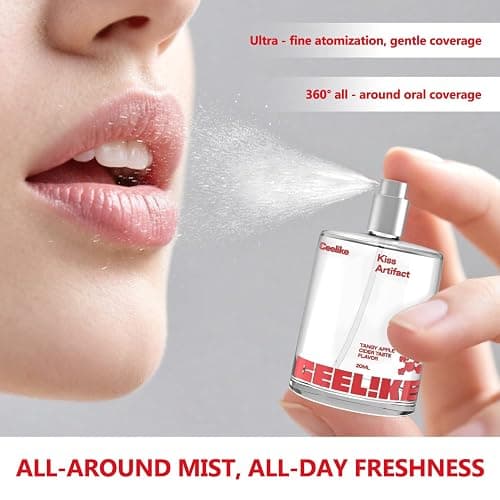 CEELIKE Oral Spray - Fresh Breath, Mint & Tangy Apple Cider Flavors, 20ml (Pack of 2) - Freshness for Daily Oral Care thumbnail 3