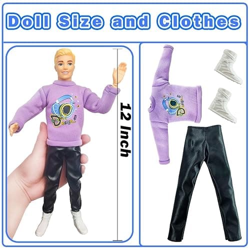 Interactive Family Toy Fun Action Figures Set, Imaginative Family Doll Play thumbnail 3