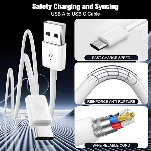 Car Carplay Cable for iPhone 17/16/15,iPhone 16/15 Plus17/16/15 Pro 17/16/15Pro Max charger ,USB A to USB C for Carplay USB C Cord, iPad USB C Cable 10th, iPad Air Car Charger Cable Cord 3FT (White) thumbnail 5