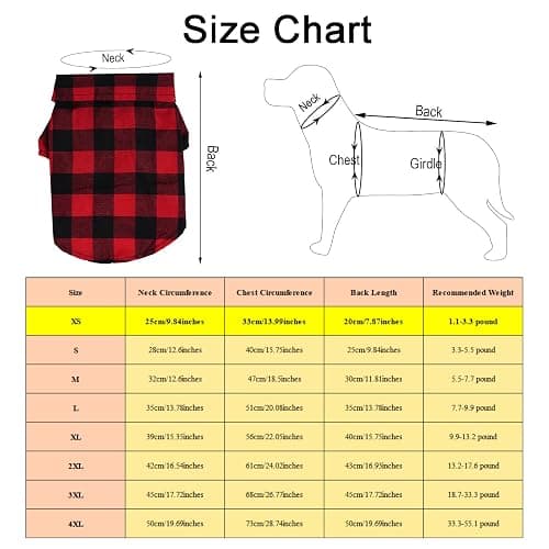 Tongcloud 3 Pack Plaid Puppy Cat Shirt - Cute Dog & Cat Shirts for Extra Large Dogs & Cats - Birthday Party & Holiday Photo(Red, Blue & White, X-Large) thumbnail 3