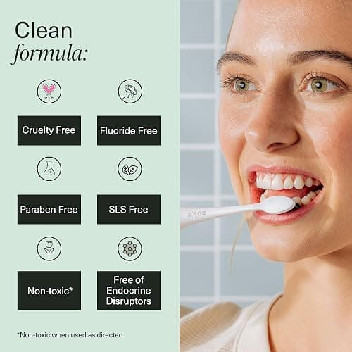 Boka Fluoride Free Toothpaste Nano Hydroxyapatite, Helps Remineralize, Appropriate for Sensitive Teeth, Whitening - for Adult, Kids Oral Care - Ela Mint Flavor, 4 Fl Oz 1Pk US Manufactured - Ela Mint - 4 Ounce (Pack of 1) thumbnail 6